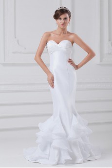 Taffeta Sweetheart Sheath Gown