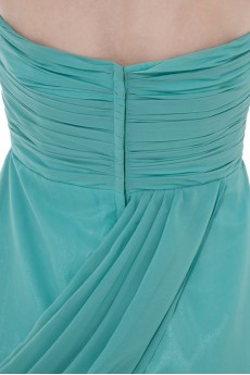 Chiffon Sweetheart Short Dress with Hand-made Flower