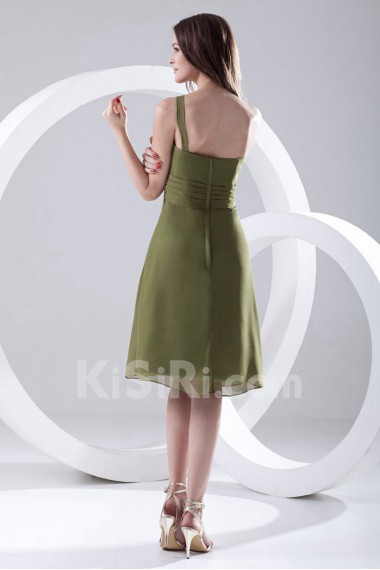 Chiffon Asymmetrical Short Dress