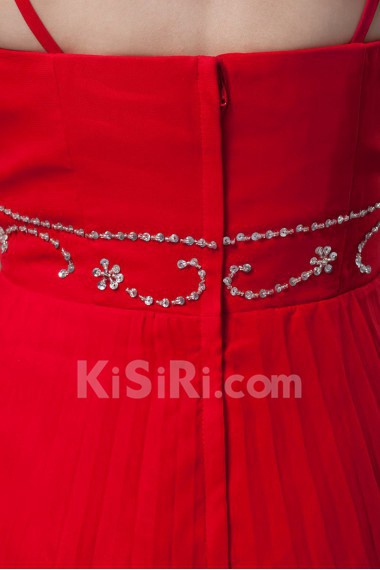 Chiffon V Neckline Short Dress with Sequins