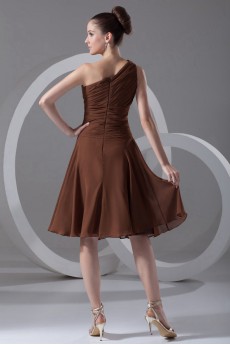 Chiffon Asymmetrical Short Dress