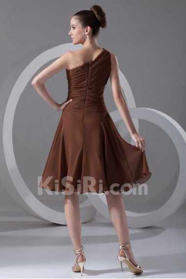 Chiffon Asymmetrical Short Dress