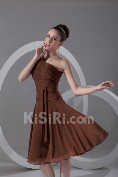 Chiffon Asymmetrical Short Dress