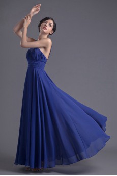 Chiffon Jewel A Line Dress with Sash