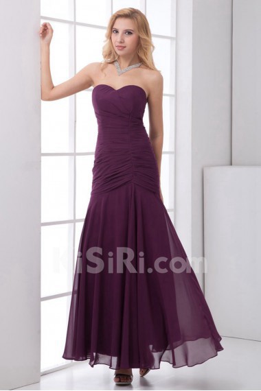 Chiffon Sweetheart A Line Dress