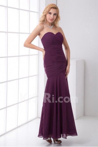 Chiffon Sweetheart A Line Dress