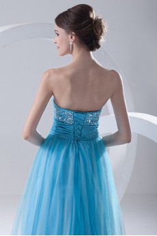 Chiffon and Net Sweetheart Dress
