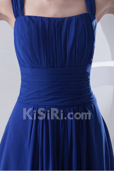 Chiffon Strapless Floor Length Dress