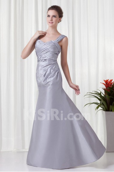 Taffeta Sweetheart A Line Dress with Crisscross Ruched and Jacket