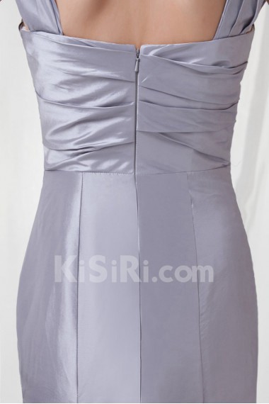 Taffeta Sweetheart A Line Dress with Crisscross Ruched and Jacket