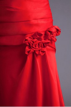 Satin Sheath Dress with Directionally Ruched Bodice