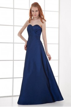 Taffeta Sweetheart A Line Dress with Sash