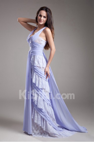 Chiffon Straps Column Dress