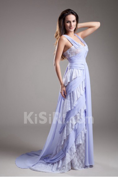 Chiffon Straps Column Dress