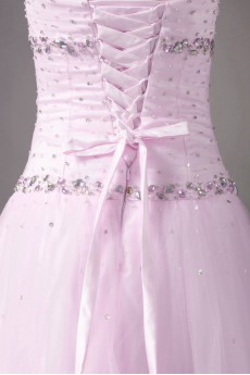 Net Sweetheart A Line Dress with Embroidery