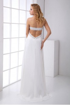 Chiffon Sweetheart Empire Dress with Sequins