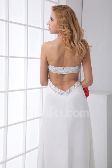 Chiffon Sweetheart Empire Dress with Sequins