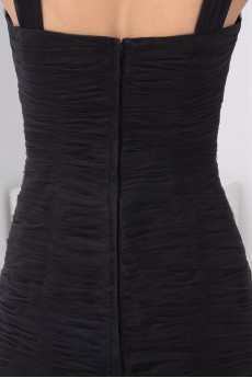Net Sweetheart Sheath Dress with Crisscross Ruched Bodice