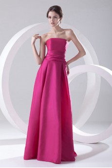 Taffeta Strapless Sheath Dress