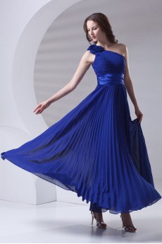 Chiffon Asymmetrical Ankle-Length Dress