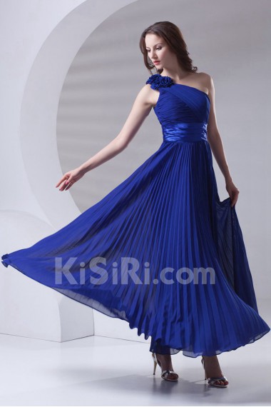 Chiffon Asymmetrical Ankle-Length Dress