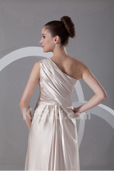 Silk Asymmetrical Column Dress