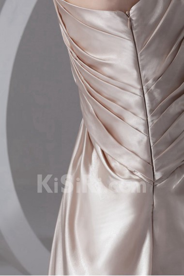 Silk Asymmetrical Column Dress