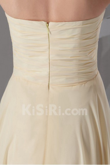 Chiffon Sweetheart Column Dress