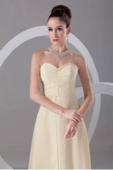 Chiffon Sweetheart Column Dress