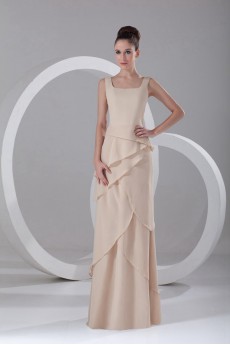 Chiffon Square Column Dress