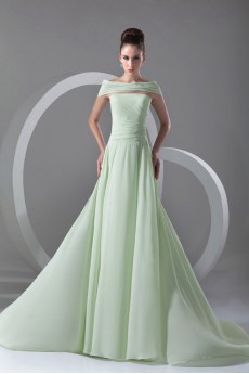 Chiffon Strapless Dress