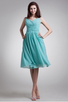 Chiffon Knee Length Dress