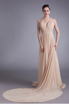 Chiffon Column Dress