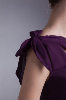 Chiffon Asymmetrical Column Dress