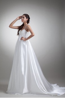 Taffeta Sweetheart Empire Gown