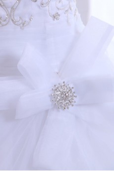Organza Straps Neckline A-Line Dress