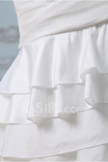 Taffeta Sweetheart Mermaid Dress with Ruffle