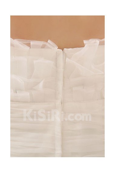 Organza Sweetheart Mermaid Dress with Ruffle