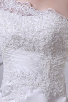 Charmeuse One-Shoulder Sheath Dress with Embroidery