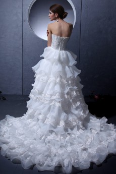 Yarn Strapless A-Line Dress 