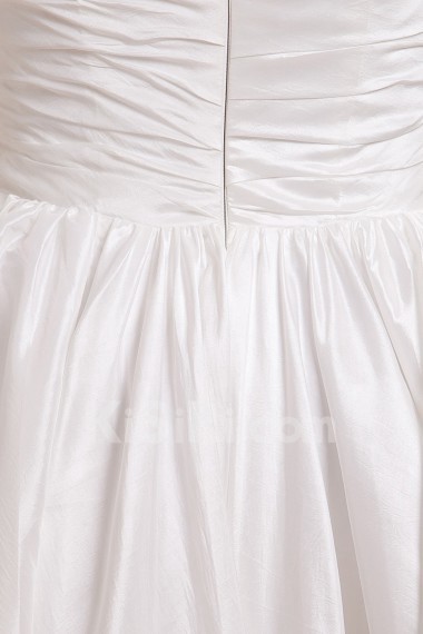 Satin and Yarn Halter Neckline Short A-line Dress with Ruffle