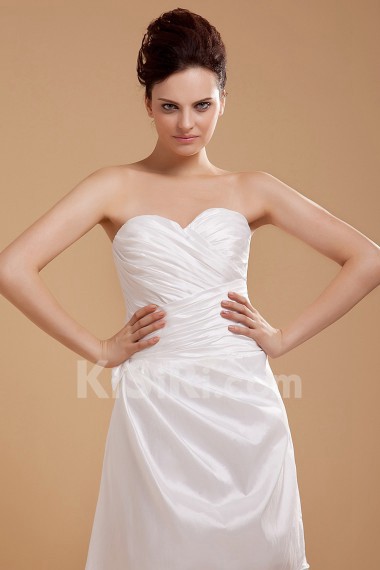 Taffeta Sweetheart Short A-line Dress with Ruffle