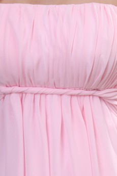 Chiffon One-Shoulder Floor Length A-line Dresss