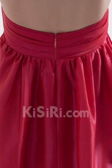 Taffeta Sweetheart Floor Length A-line Dress with Embroidery 