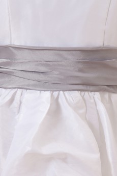 Taffeta Halter Neckline Ankle-Length A-Line Dress