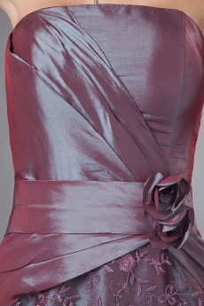 Taffeta and Lace Strapless Short Sheath Dress with Beaded and Jacket