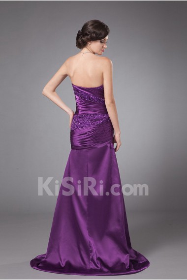 Charmeuse Strapless A-line Dress