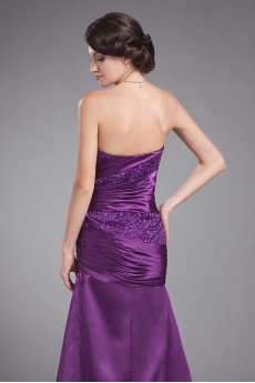 Charmeuse Strapless A-line Dress
