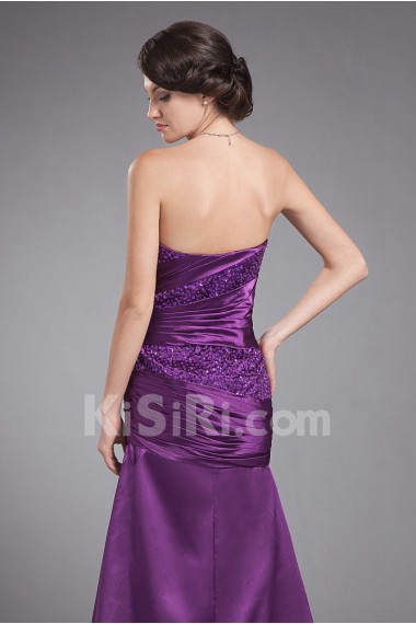Charmeuse Strapless A-line Dress