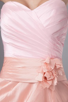 Taffeta Sweetheart Short Sheath Dress with Embroidery Flower and Jacket